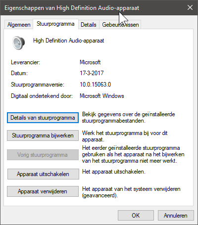 Stuurprogramma Geluidskaart Windows Vista